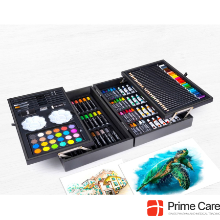  Art and painting case, 145 pcs.