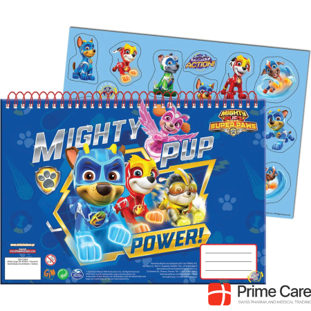  Paw Patrol sketchbook A4 with stickers