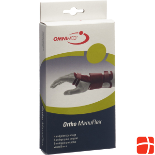 Omnimed Ortho Manu Flex wrist brace left gray / bordeaux