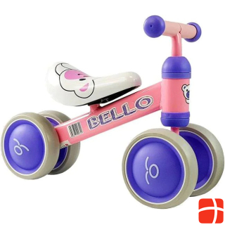 Lean Bike Balance bike Bello with double pink wheels