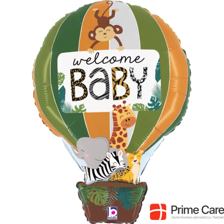 Grabo Balloons Alu balloon - Jungle Welcome Baby (76cm)