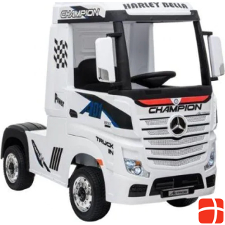 Lean Toys Children's electric car Mercedes Actros white with MP4