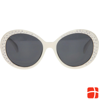  Children sunglasses plastic white with glitter stones