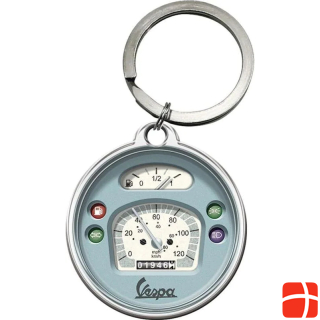 Nostalgic-Art Merchandising Keychain Vespa speedometer Ø 4 cm, 1 piece, Multicolor