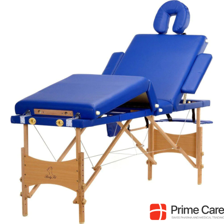 Body Fit table, 4-piece massage bed, blue