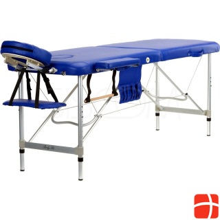 Body Fit 2-х секционная алюминиевая массажная кровать синяя (469)