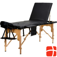 Body Fit 3 sections black massage bed + accessories + bag for free