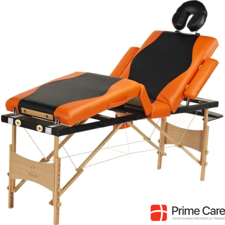 Body Fit massage bed 4 parts two colors black - orange (1045)