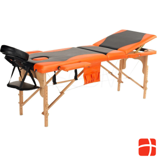 Body Fit 3-piece massage bed black and orange (1029)
