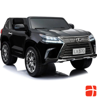 Lean Toys Lexus DK-LX570 two-seater electric car for children, black lacquered