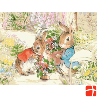 Craft Buddy Painting by numbers picture set 30x40cm Peter Rabbit and Flopsy
