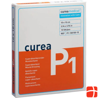 Curea Medical P1 Superabsorbent 10 x 10 cm, 10 pieces