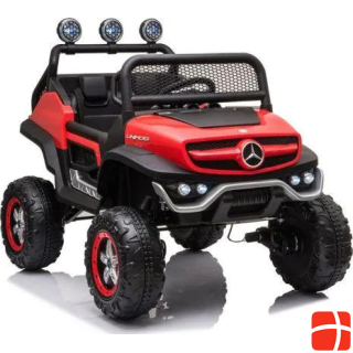Lean Toys Children's electric SUV Mercedes Unimog S, red lacquered