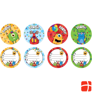 Haza Witbaard Invitations monster party, 6pcs.