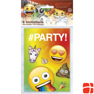 Haza Witbaard Invitations Emoji, 8pcs.