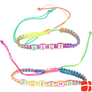  BFF Bracelet braided with letters, 2pcs.