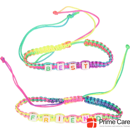  BFF Bracelet braided with letters, 2pcs.