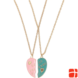  BFF necklace with broken heart large, 2 pieces