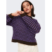JdY 3/4-Sleeve Structure Knit Sweater