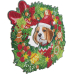Craft Buddy Christmas Dog Wreath Crystal Art 30cm