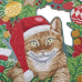 Craft Buddy Christmas Cat Wreath Crystal Art 30cm