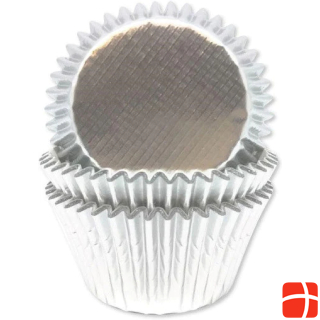 Creative Party Cupcake Moulds Silver Coloured