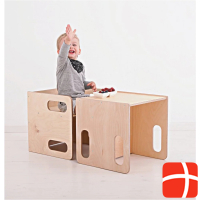 Duck Woodworks Cube high chair set