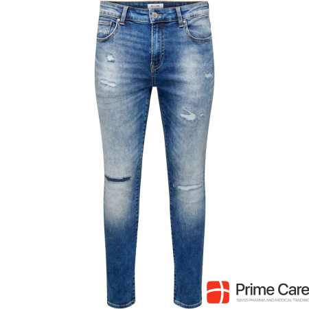 Only & Sons ONSWARP BLUE Skinny Fit Jeans