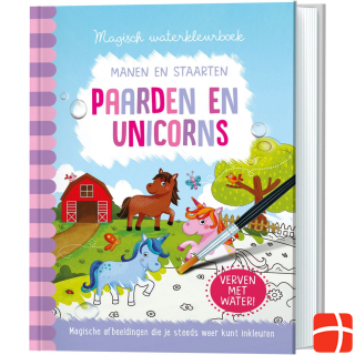 Lantaarn Publishers Magic Water Colouring Book - Horses and Unicorns