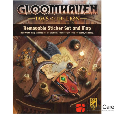 Cephalofair Games CPH00502 - Removable Sticker Set for Gloomhaven: Jaws of the Lion