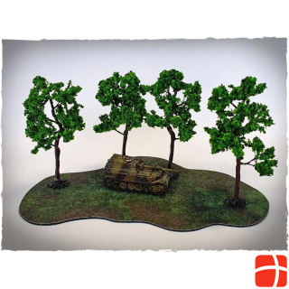 Deep-Cut Studio 08SCR15 - Model trees - walnut, scale 15 mm (4 pieces)
