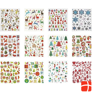 Creativ Company Deco Sticker Book Christmas 24 sheets, 15 x 16.5 cm