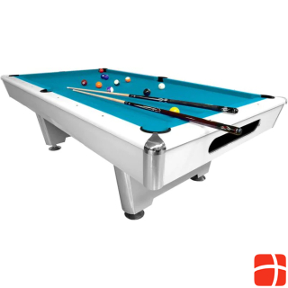  Pool billiard table Thun 7ft. white, cloth Simonis 760 electric blue