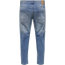 Only & Sons ONSAvi Blue Damage Cropped Jeans