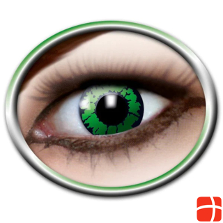 Bach Optic Monthly contact lenses: green reptile