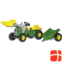 Rolly Toys John Deere tractor with loader and trailer