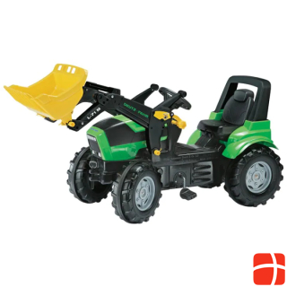 Педальный трактор Rolly Toys Deutz-Fahr Agrotron с фронтальным погрузчиком