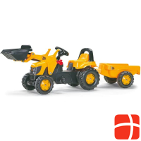 Rolly Toys rollyKid pedal tractor JCB with loader and trailer