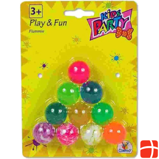 Toy Fun Springbälle 10 Stk auf Blister Flummies ass. Durchmesser ca.