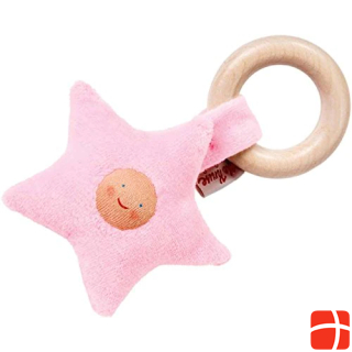 Käthe Kruse Органическая деревянная хватательная игрушка со звездой розовая