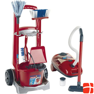Theo Klein Vileda broom cart + vacuum cleaner