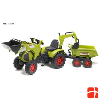 Falk Toys Tret-Traktor mit Anhänger, Schaufel, Bagger