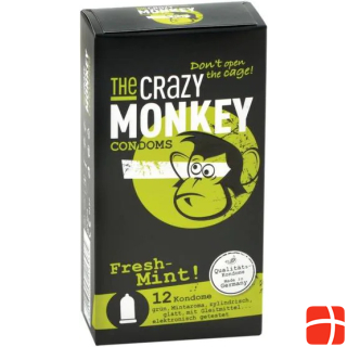Crazy Monkey Condoms Fresh Mint!