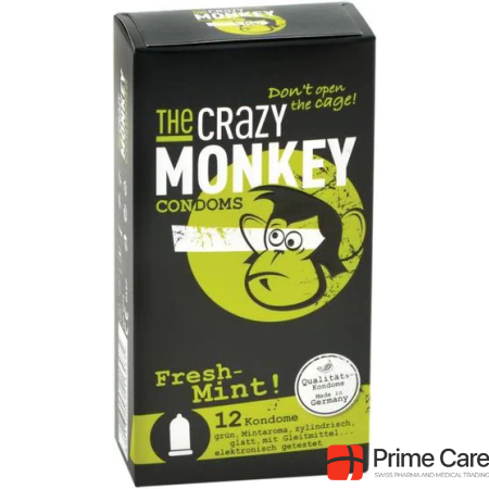 Crazy Monkey Condoms Fresh Mint!