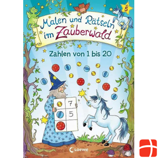  Painting and puzzles in the magic forest - numbers from 1 to 20