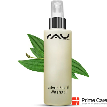 RAU Cosmetics Silver Facial Washgel mit Spitzwegerich und Silber