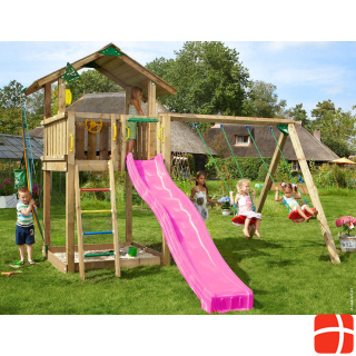 Jungle Gym Play combination Chalet Playhouse & 2-Swing