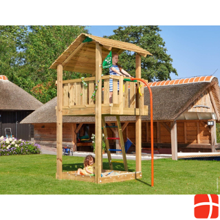 Jungle Gym Play Tower Shelter Fireman's Pole