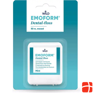 Emoform Tooth thread in credit card format with mirror waxed/mint