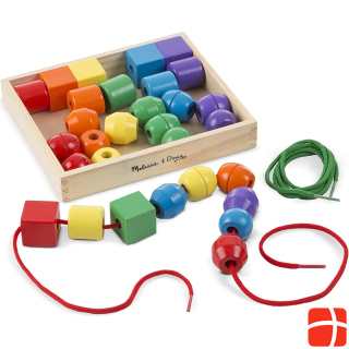Melissa & Doug First wooden beads to string